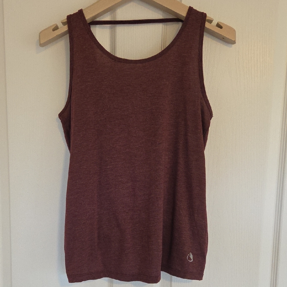 Icyzone Burgundy Workout Tank Top